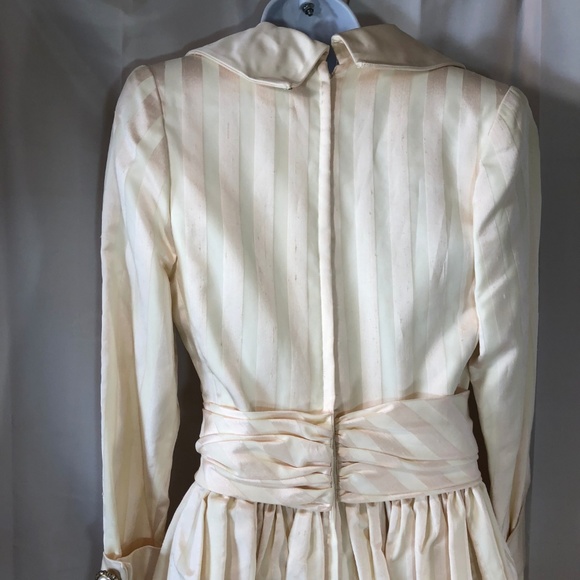 Mid Century New Look Silk Taffeta Day Dress sz S - Picture 5 of 8